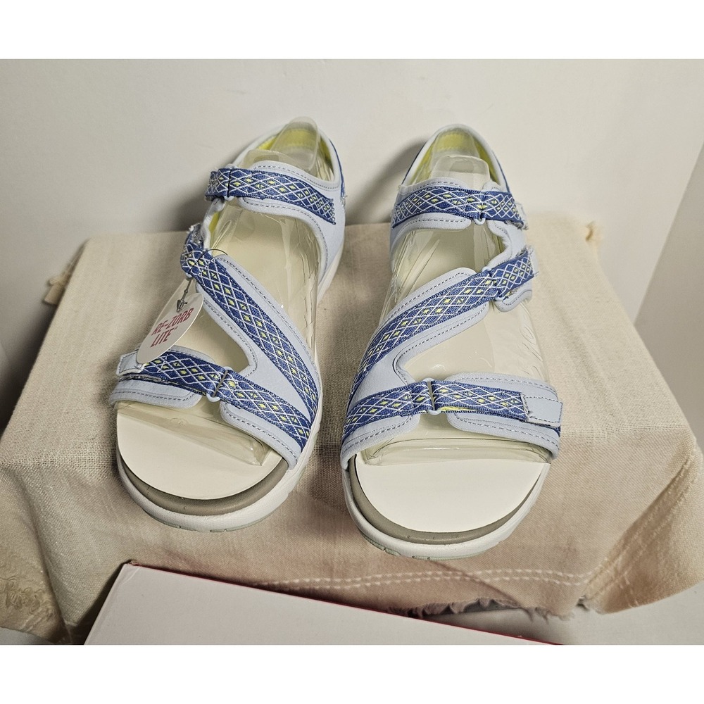 Ryka Women's Blue Design Comfort Loop Straps Sandles 8.5W